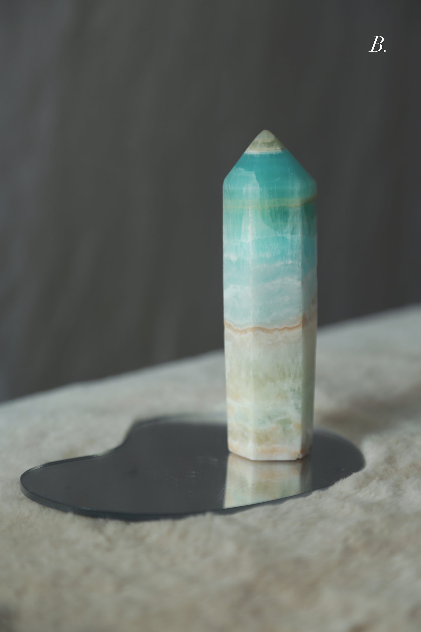 Caribbean Blue Calcite Point