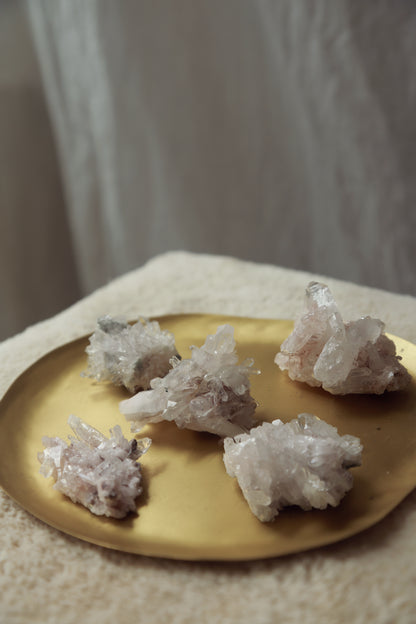 Colombian Pink Lemurian Quartz Cluster - S