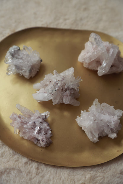 Colombian Pink Lemurian Quartz Cluster - S