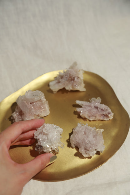Colombian Pink Lemurian Quartz Cluster - S