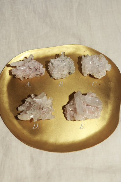 Colombian Pink Lemurian Quartz Cluster - S