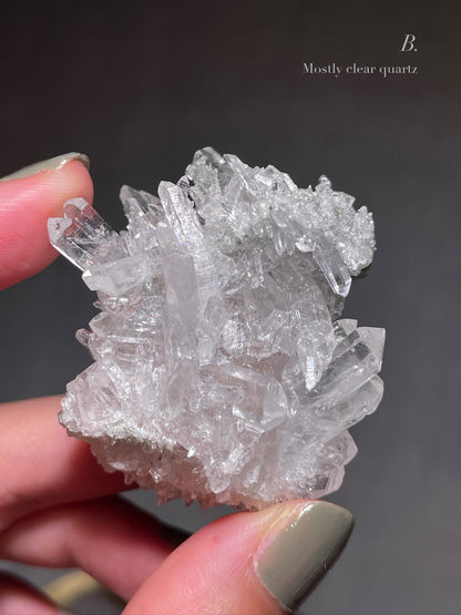 Colombian Pink Lemurian Quartz Cluster - S