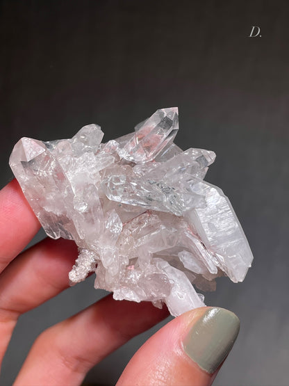 Colombian Pink Lemurian Quartz Cluster - S