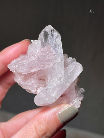 Colombian Pink Lemurian Quartz Cluster - S