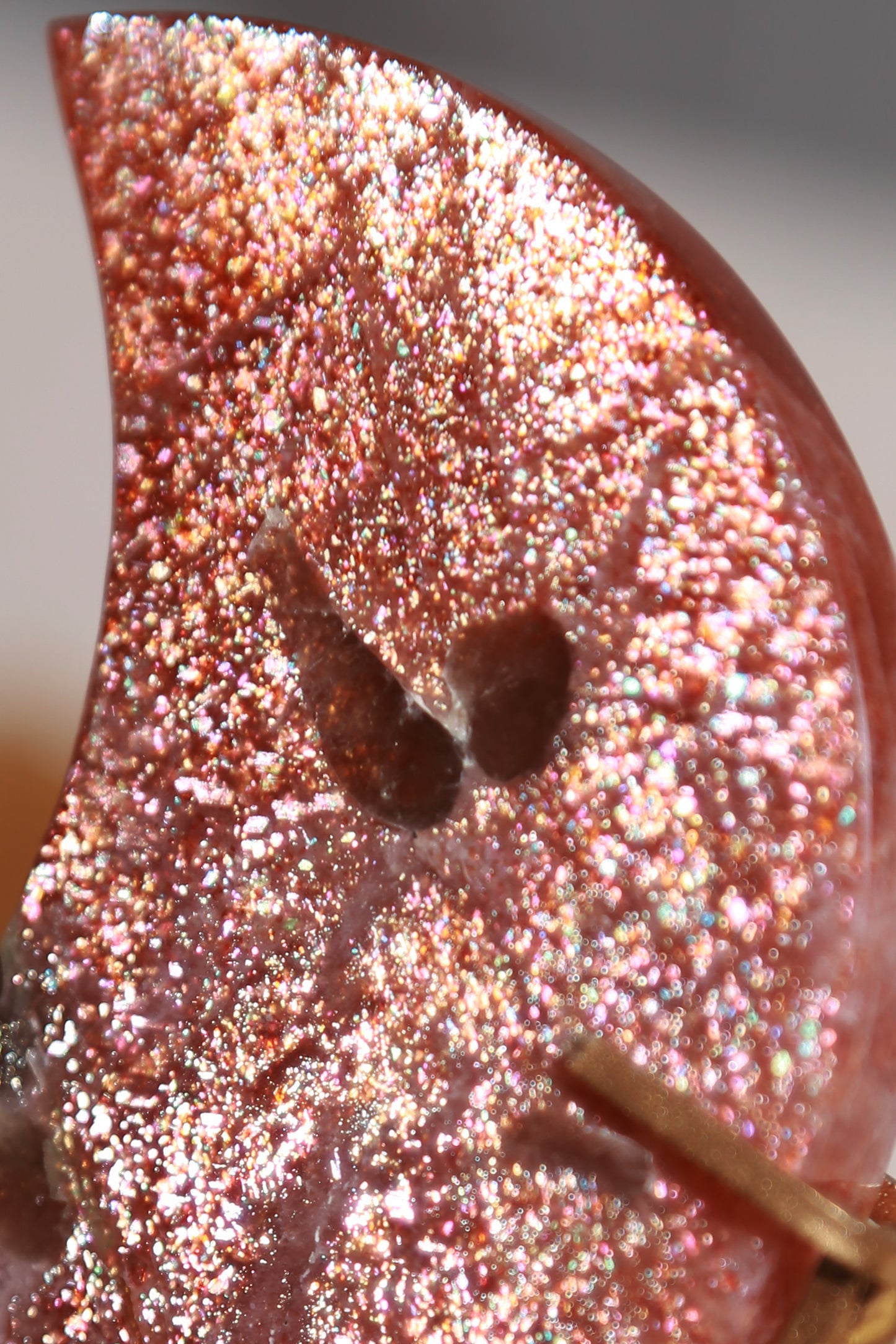 Confetti Sunstone Moon on stand