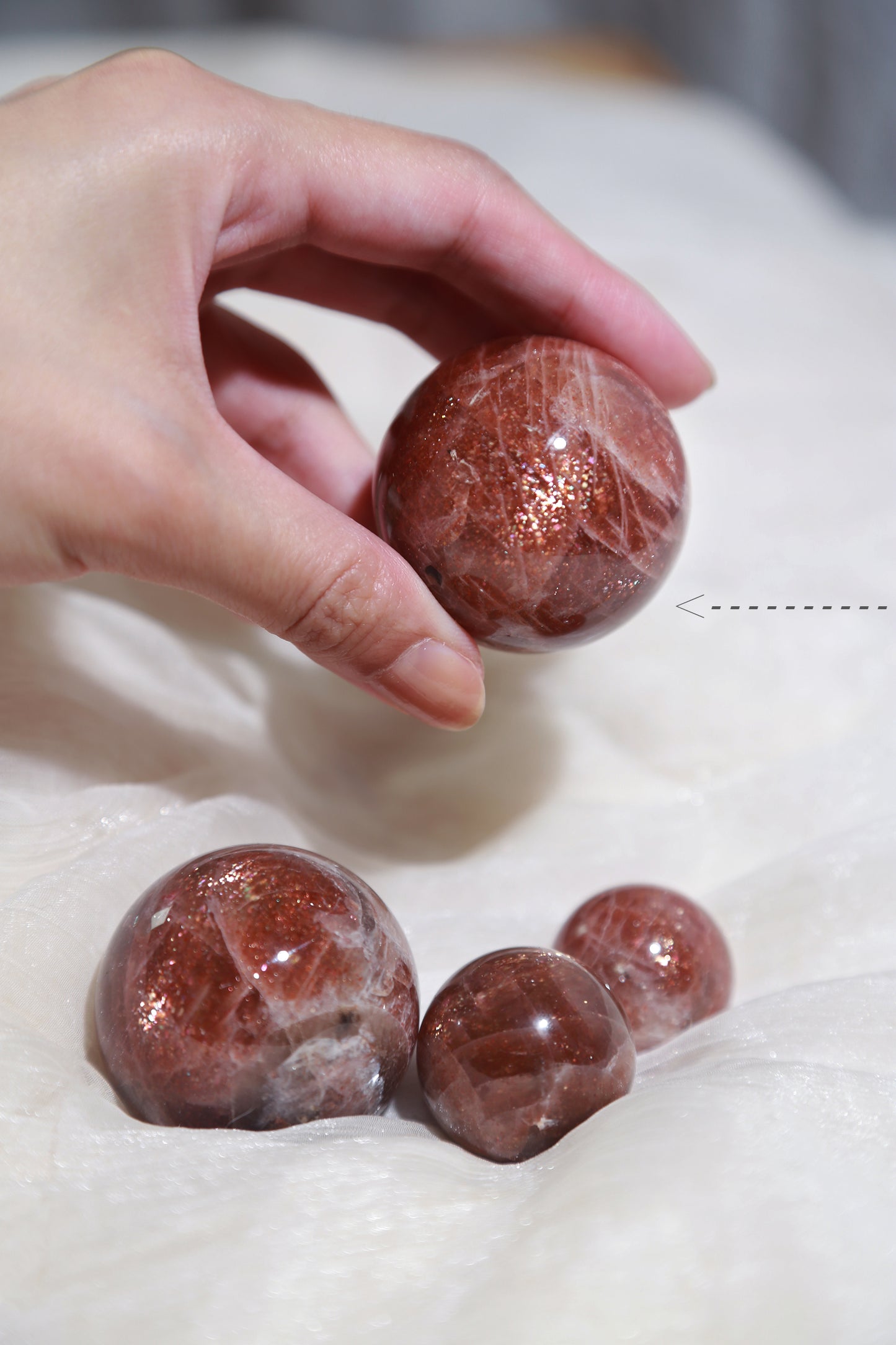 Confetti Sunstone Sphere