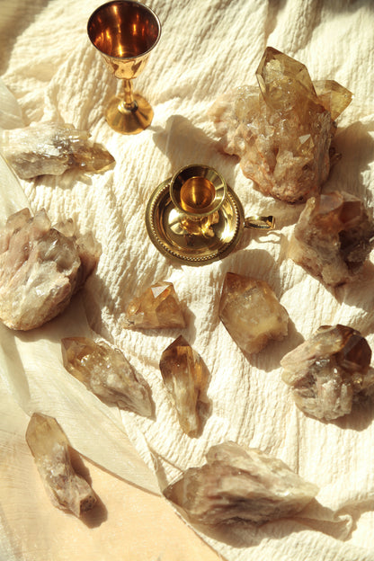 Congo Citrine Cathedral Cluster
