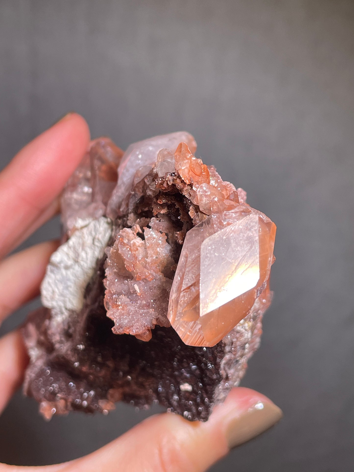 Daye Diamond Red Calcite Specimen