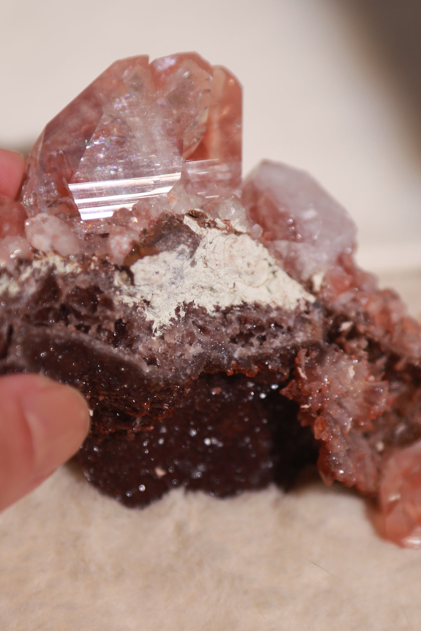 Daye Diamond Red Calcite Specimen