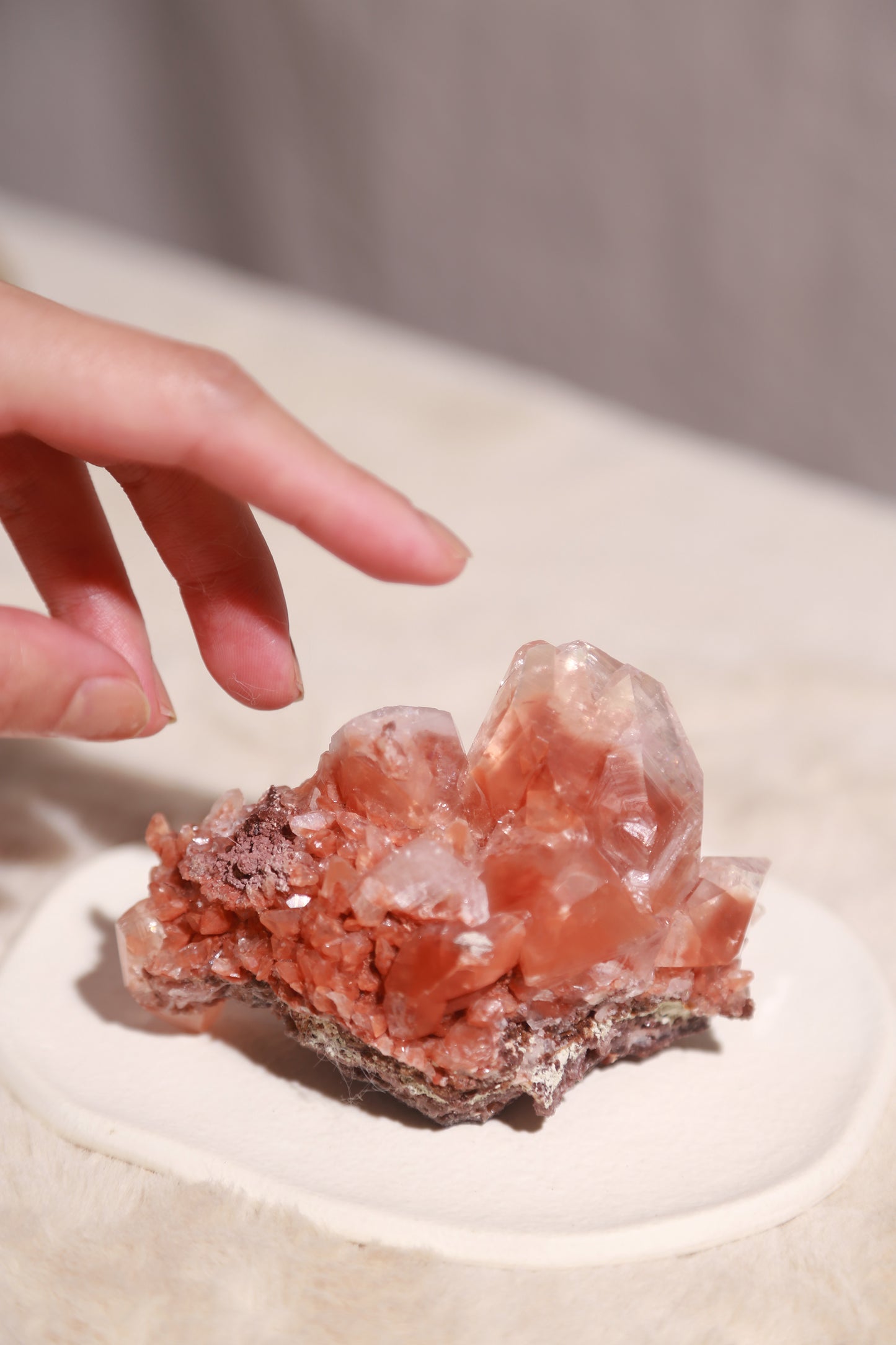 Daye Diamond Red Calcite Specimen