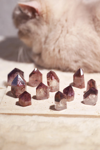 Dreamcoat lemurian Super Seven Coated Quartz Point