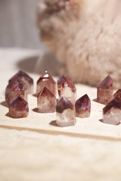 Dreamcoat lemurian Super Seven Coated Quartz Point