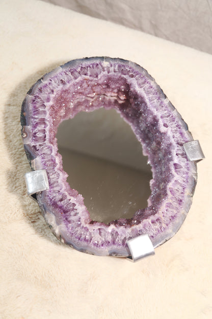 Druzy Amethyst Portal Mirror
