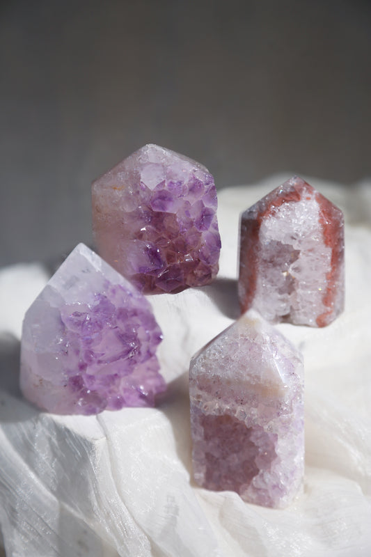 Druzy Rainbow Amethyst Tower
