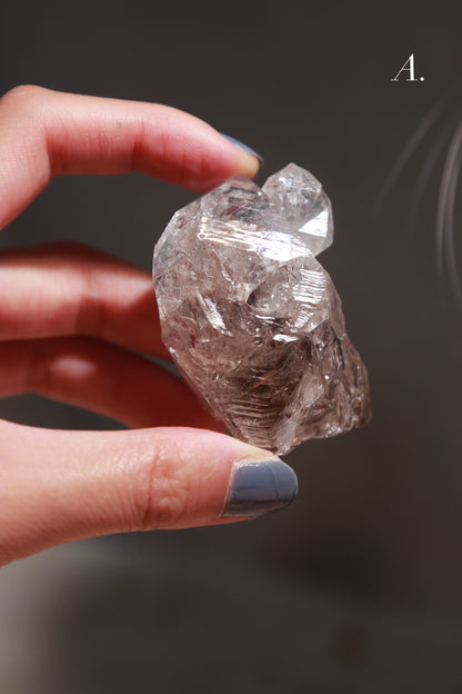 Fenster Elestial Quartz - Pakimer Diamond Quartz Cluster