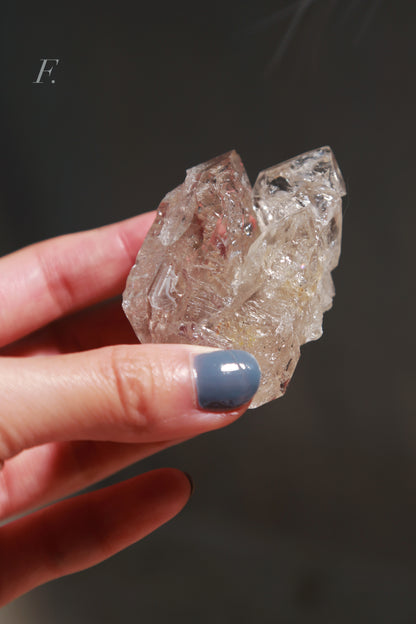 Fenster Elestial Quartz - Pakimer Diamond Quartz Cluster