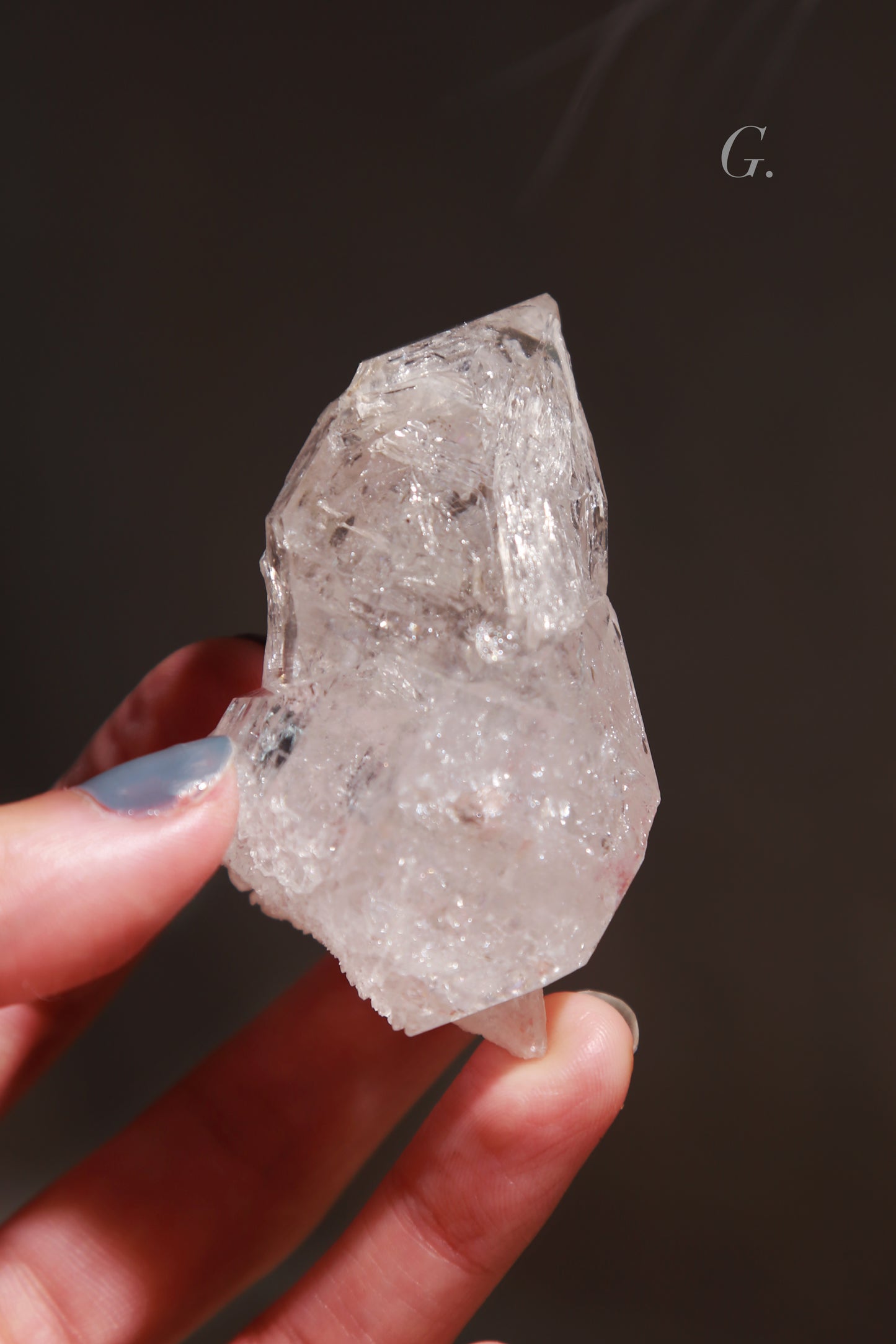 Fenster Elestial Quartz - Pakimer Diamond Quartz Cluster
