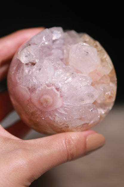 Druzy Cluster Flower Agate Sphere