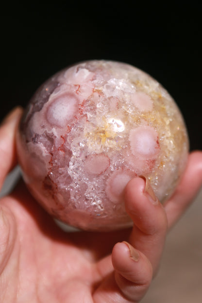 Druzy Cluster Flower Agate Sphere