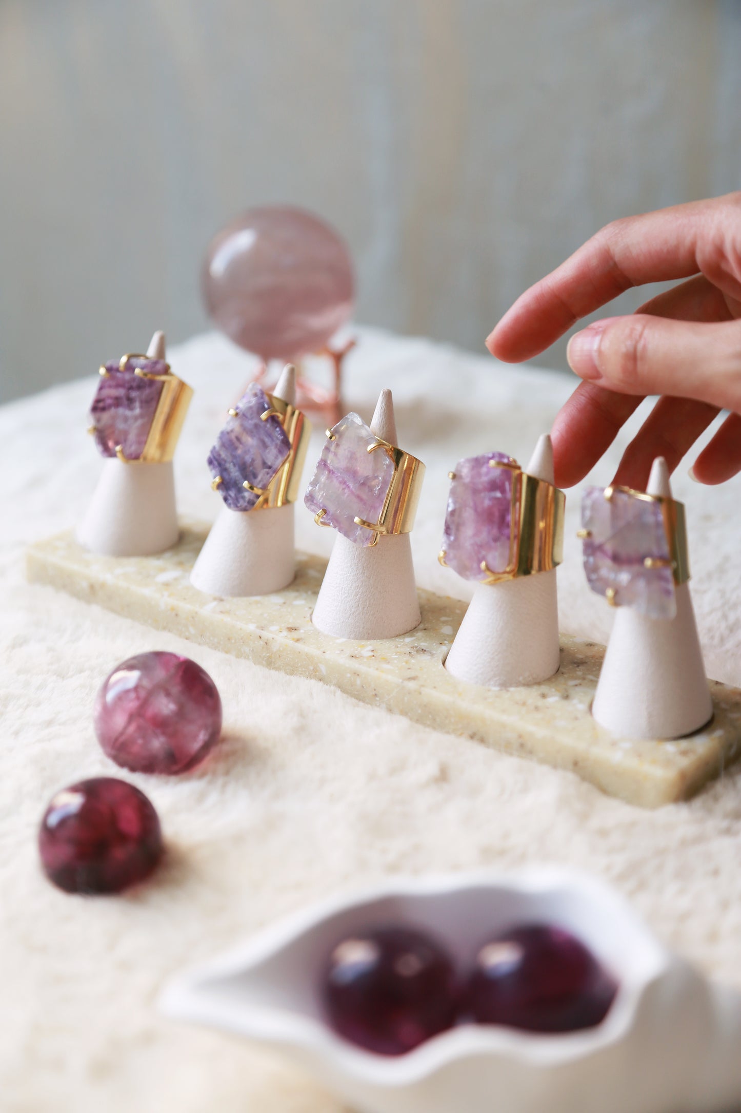 Fluorite Freeform Cuff Ring