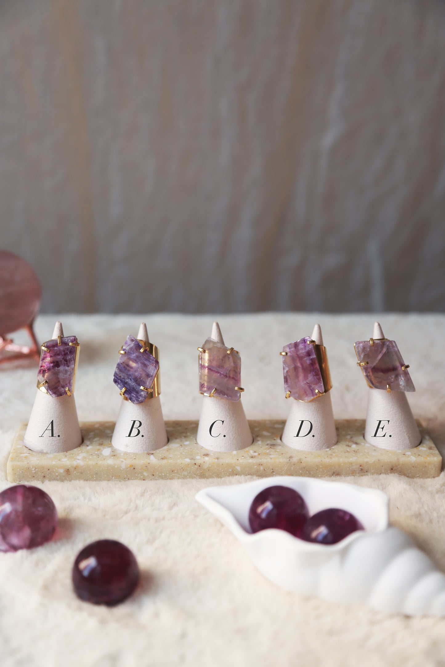 Fluorite Freeform Cuff Ring