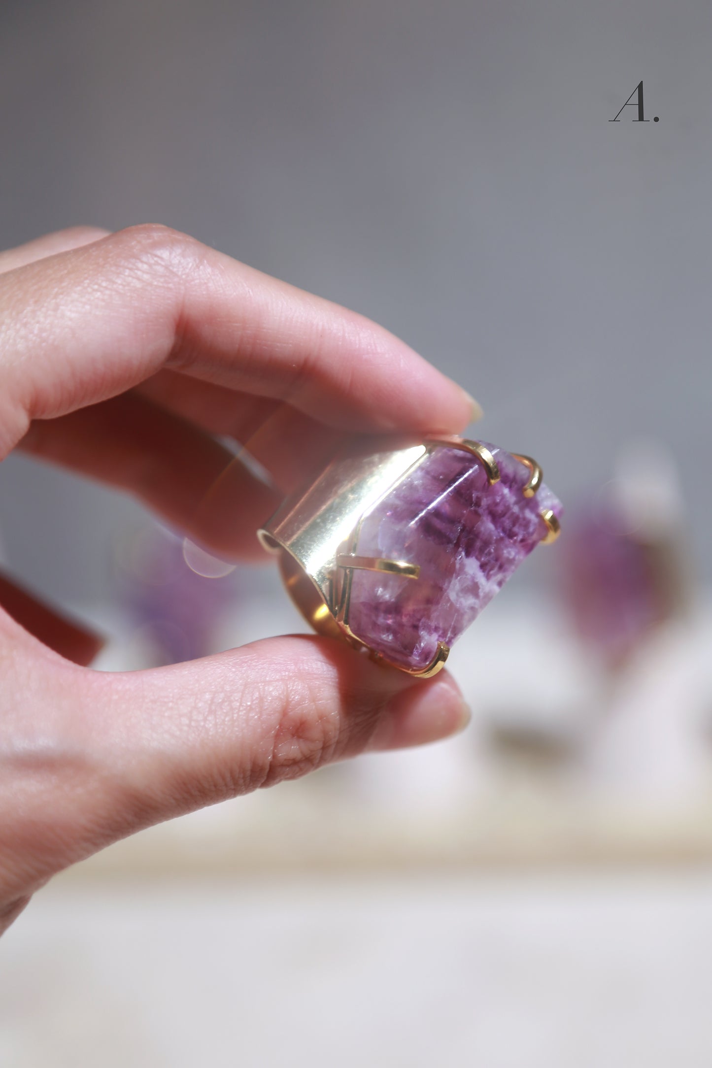 Fluorite Freeform Cuff Ring