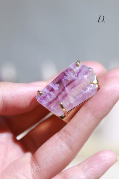 Fluorite Freeform Cuff Ring