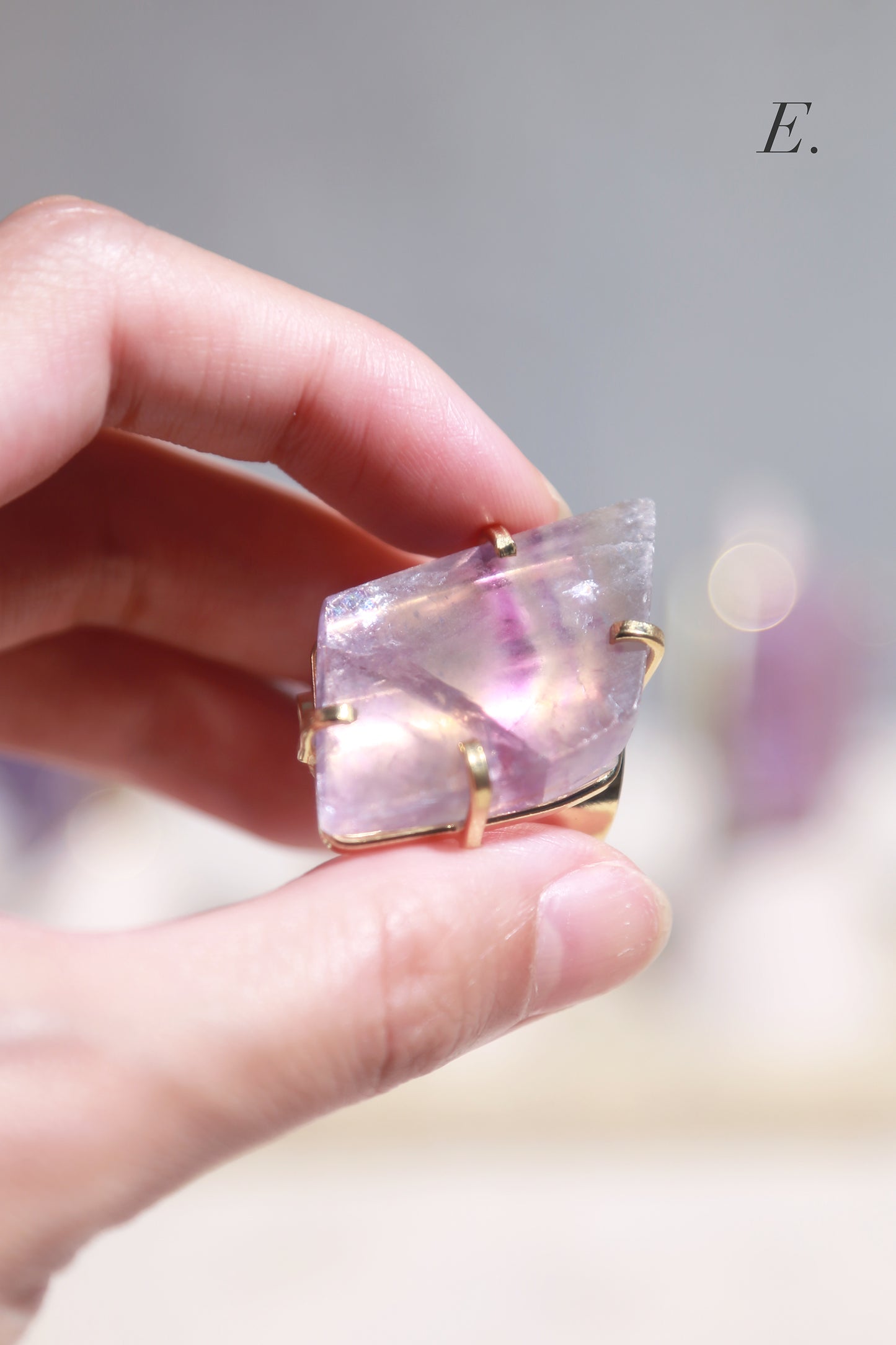 Fluorite Freeform Cuff Ring