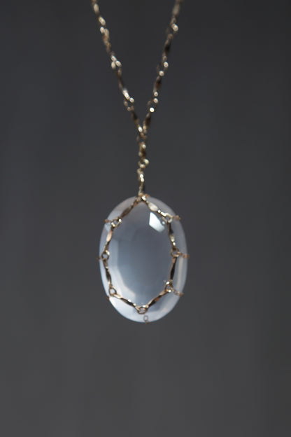 Girasol Gem in Mesh Necklace