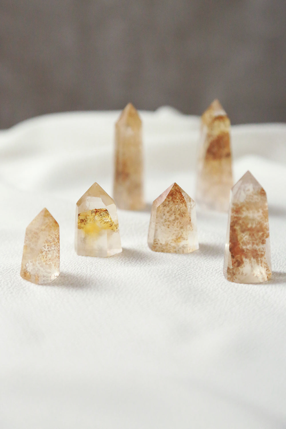 Golden Dendritic Quartz Point