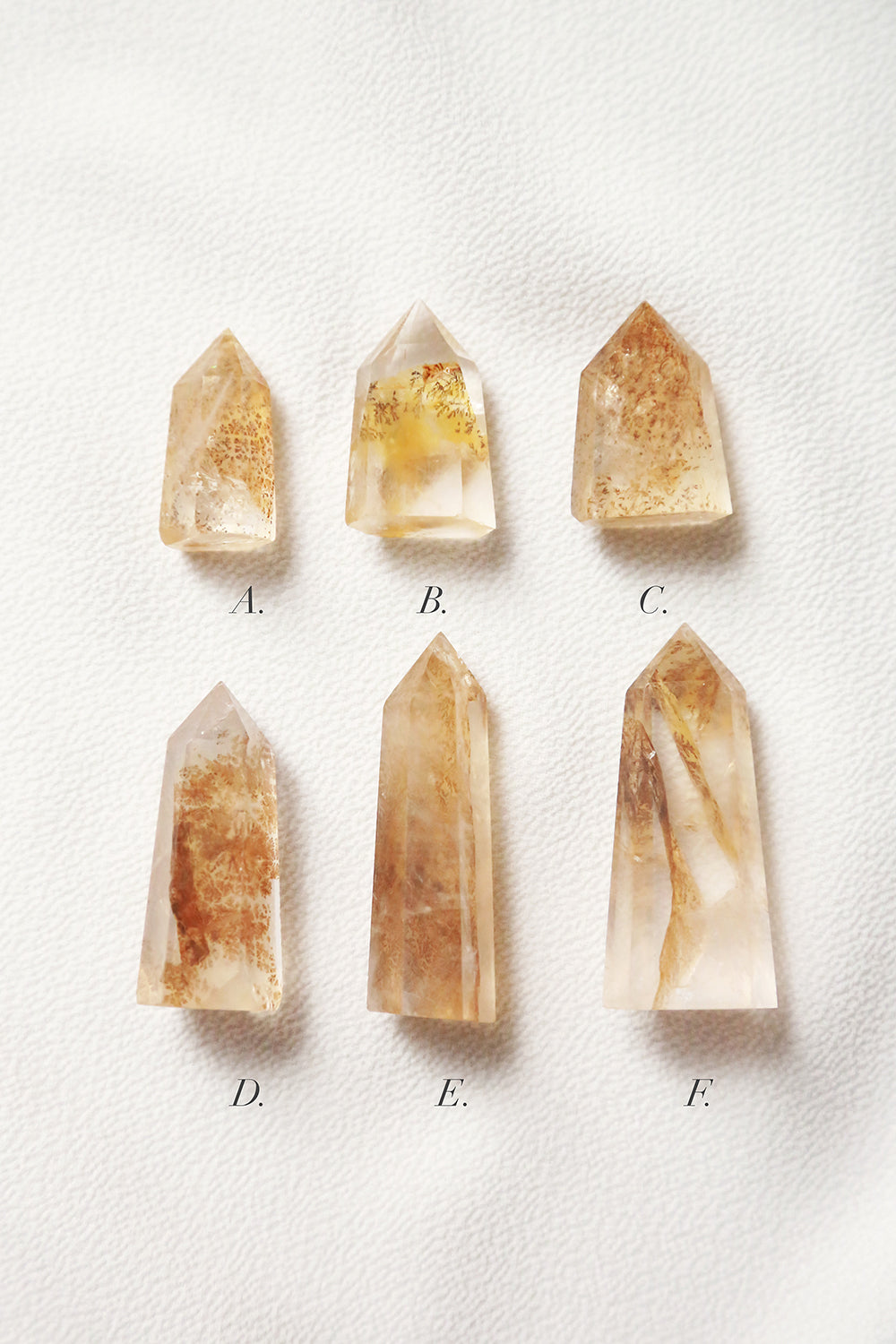 Golden Dendritic Quartz Point