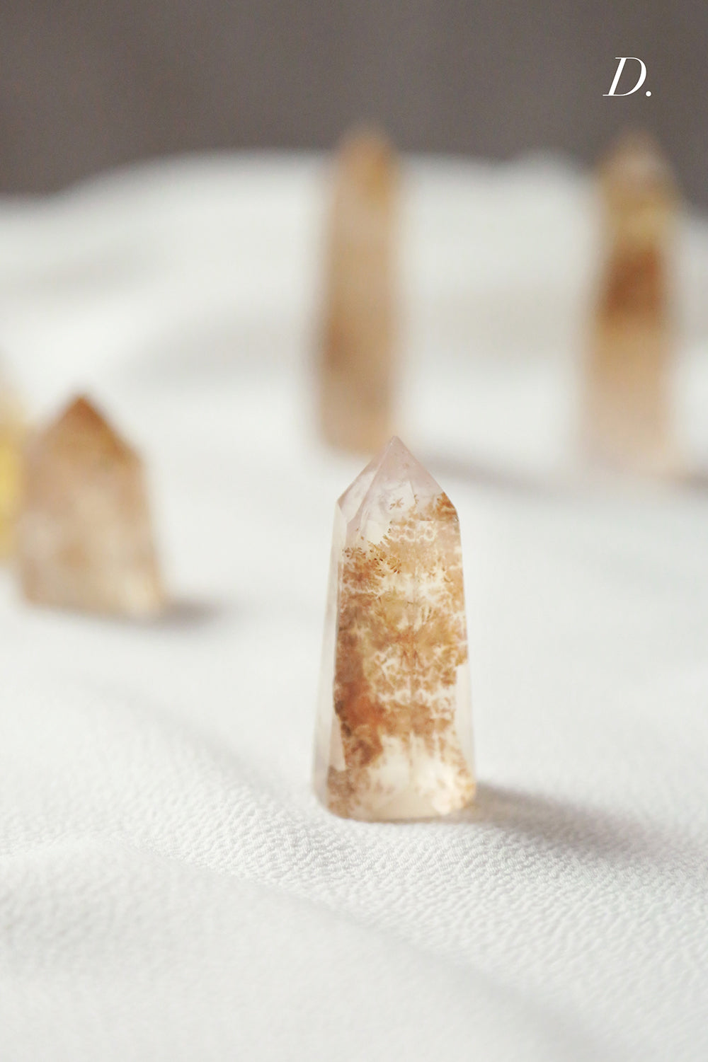 Golden Dendritic Quartz Point