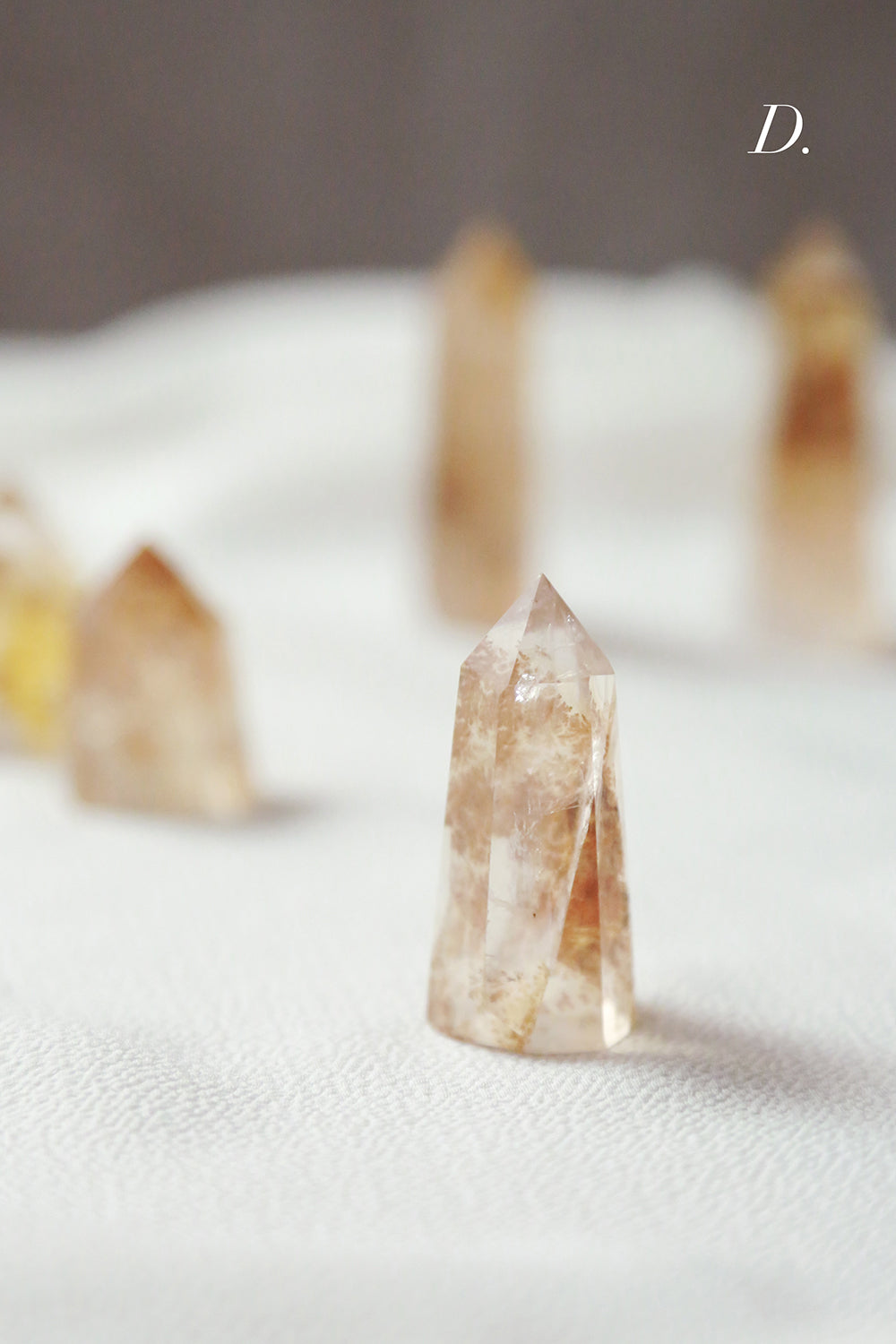 Golden Dendritic Quartz Point