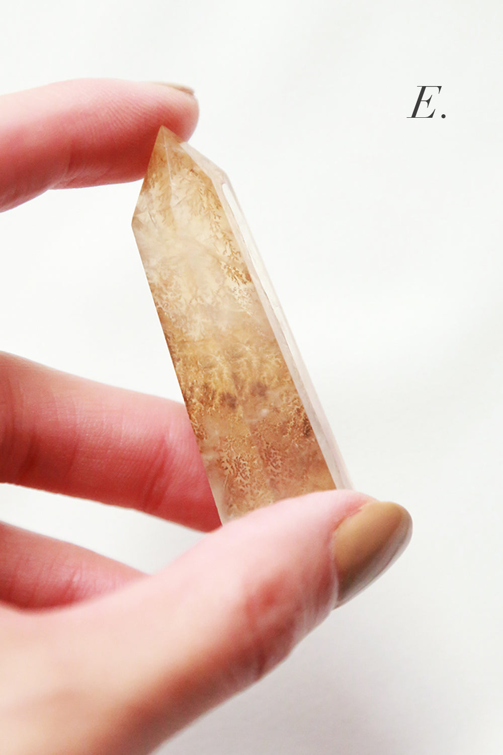 Golden Dendritic Quartz Point