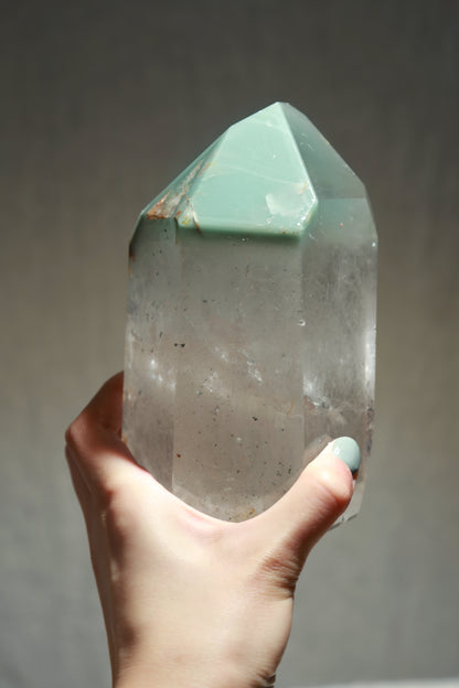 Jumbo Green Lithium Quartz Tower