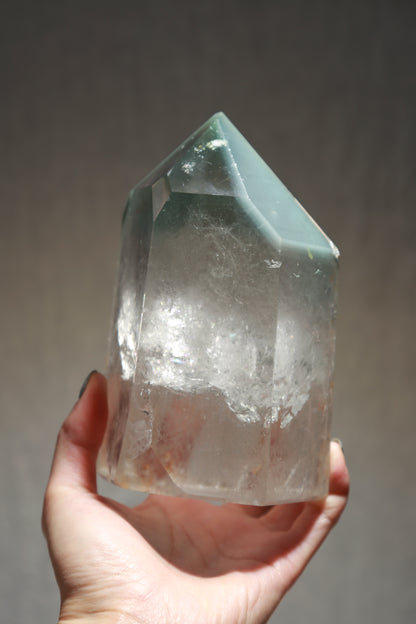 Jumbo Green Lithium Quartz Tower