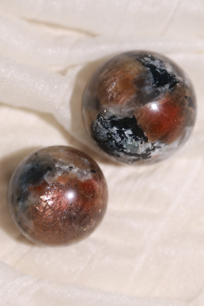 Larvikite Sunstone Matrix Sphere