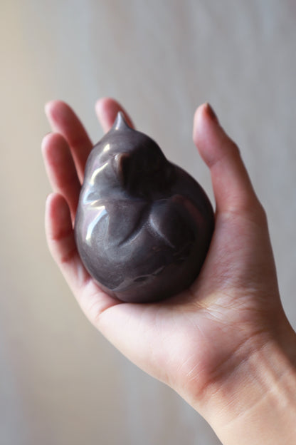 Golden / Silver Sheen Obsidian Goodnight Cat
