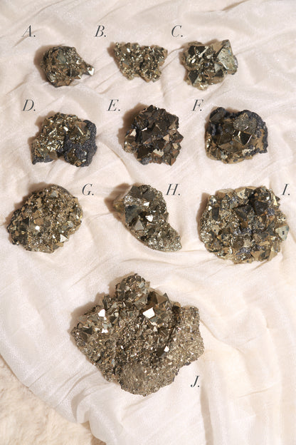 Peruvian Octahedral Pyrite Cluster