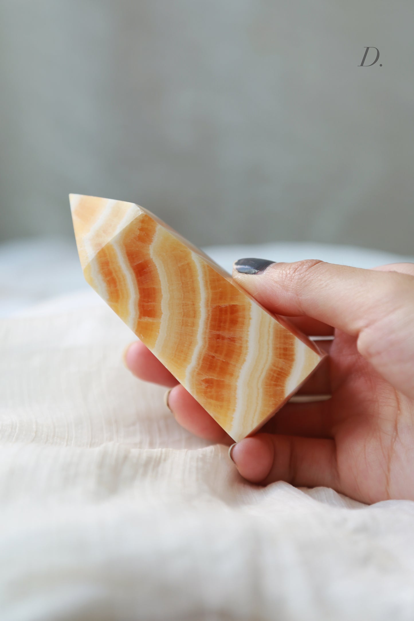 Orange Calcite Obelisk