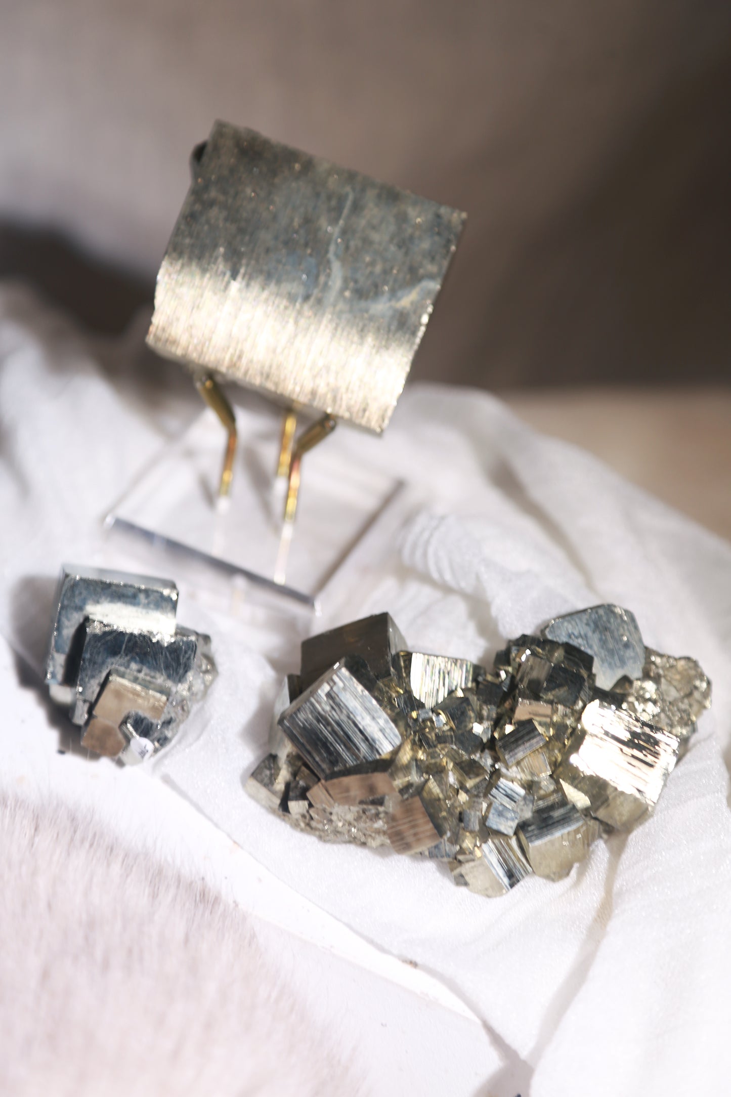 Peruvian Cubic Pyrite Cluster