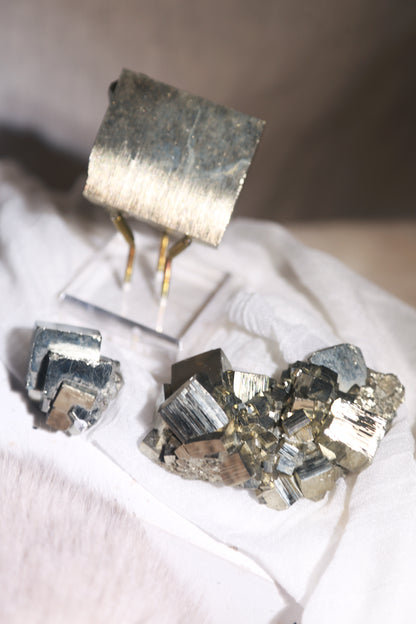 Peruvian Cubic Pyrite Cluster