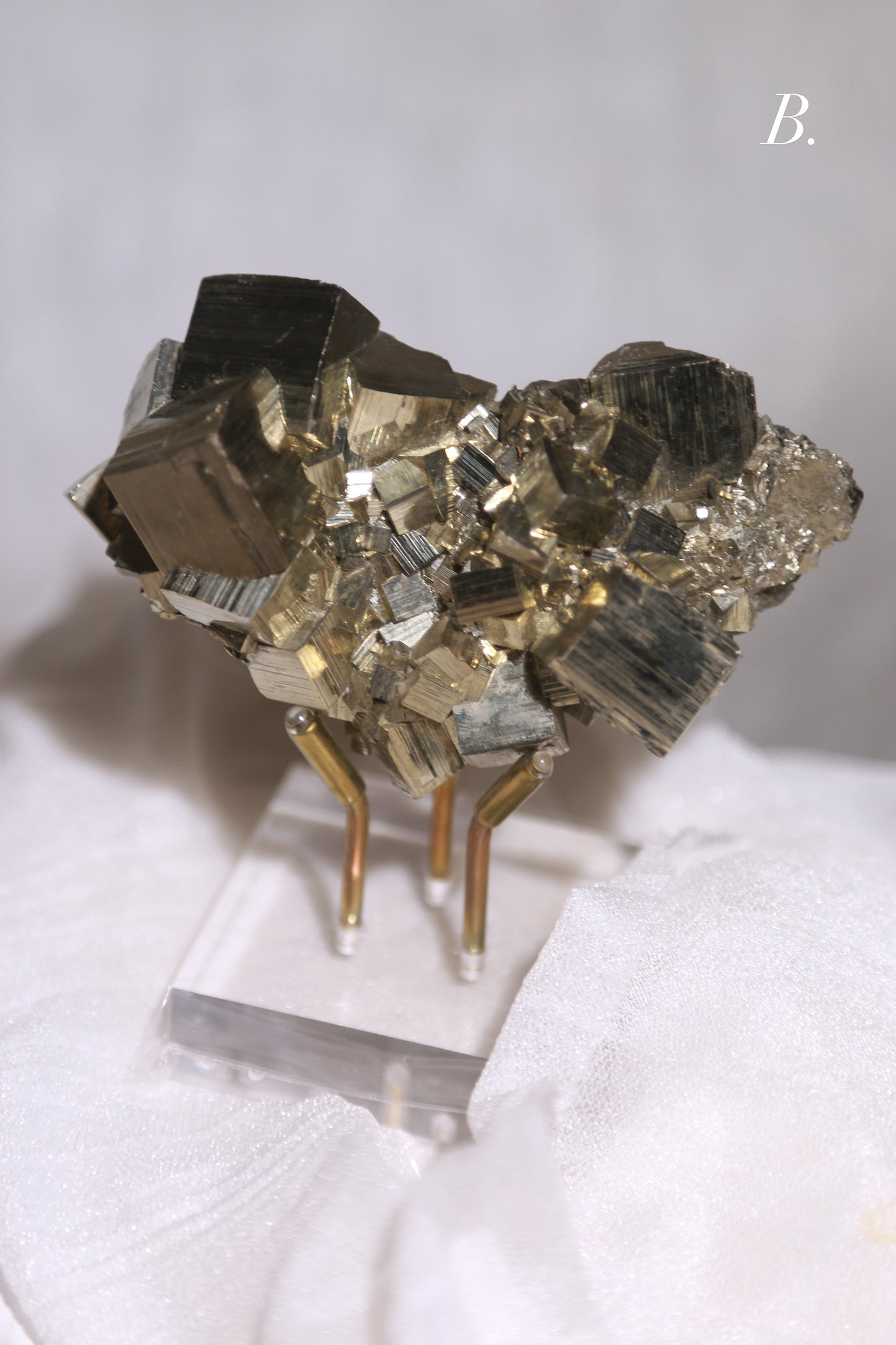 Peruvian Cubic Pyrite Cluster