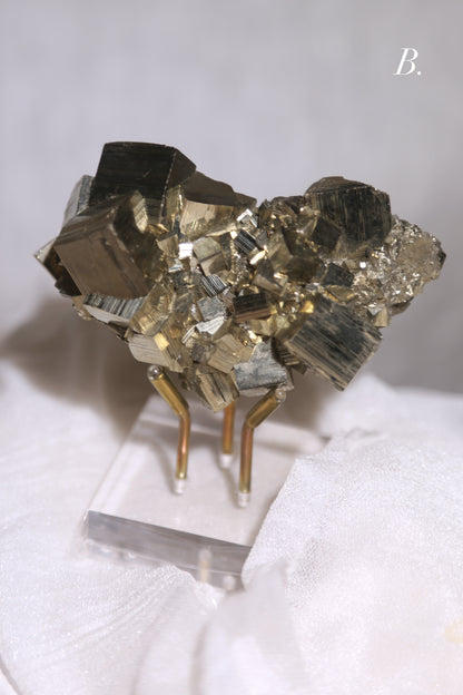 Peruvian Cubic Pyrite Cluster