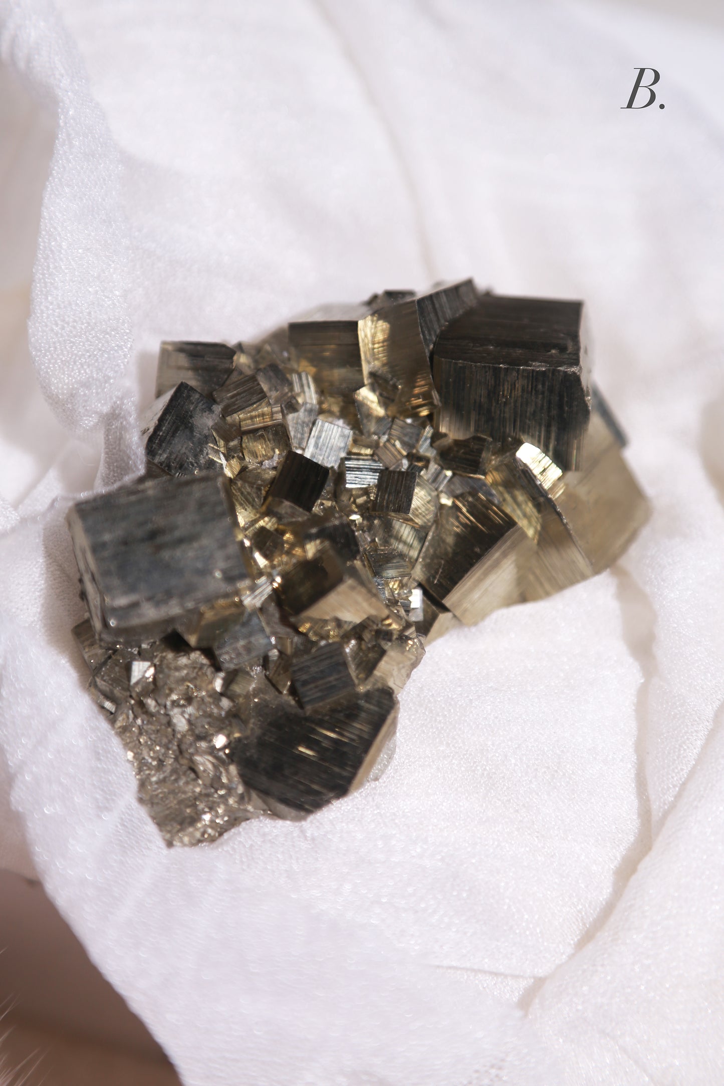 Peruvian Cubic Pyrite Cluster
