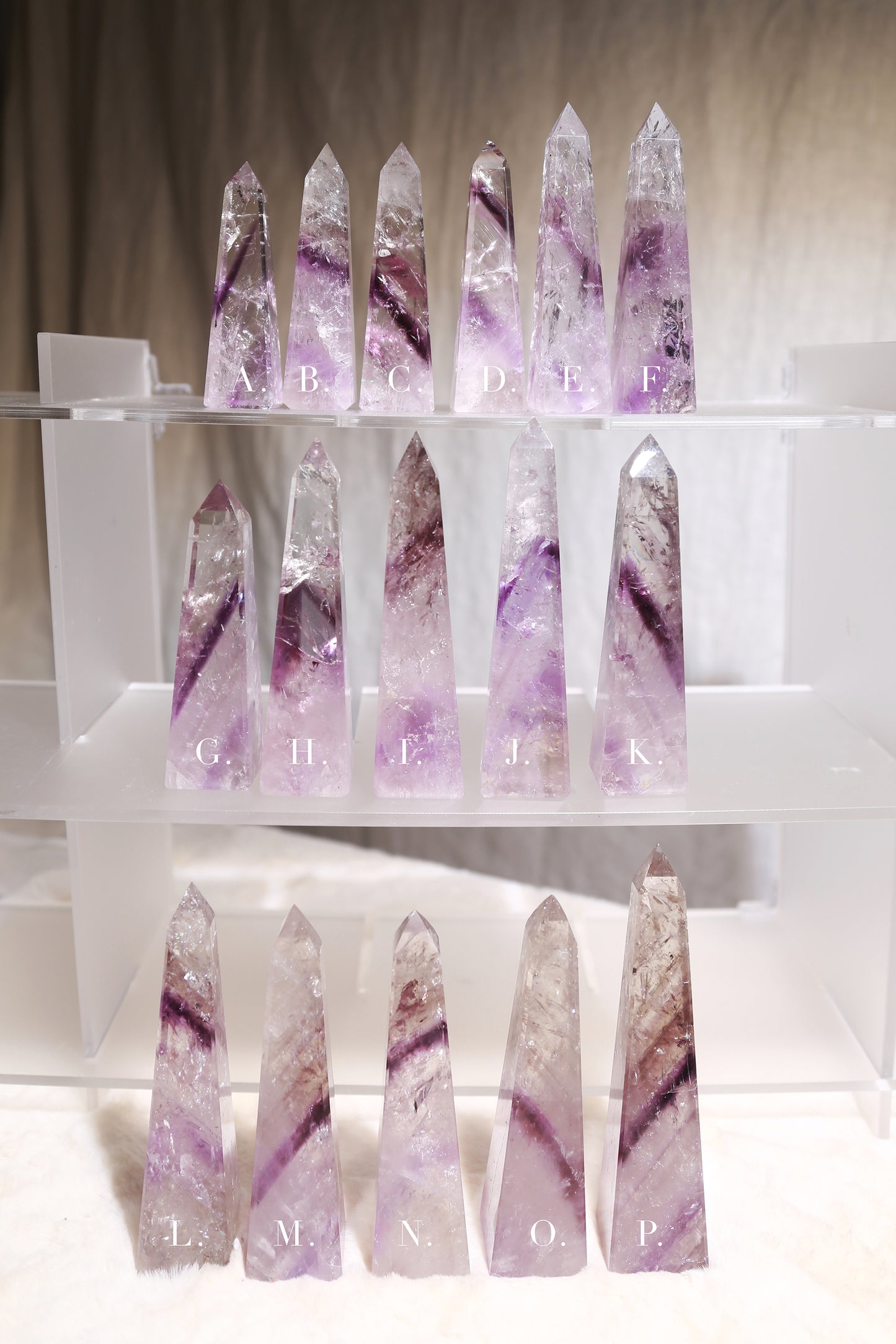 Glassy Phantom Amethyst Obelisk