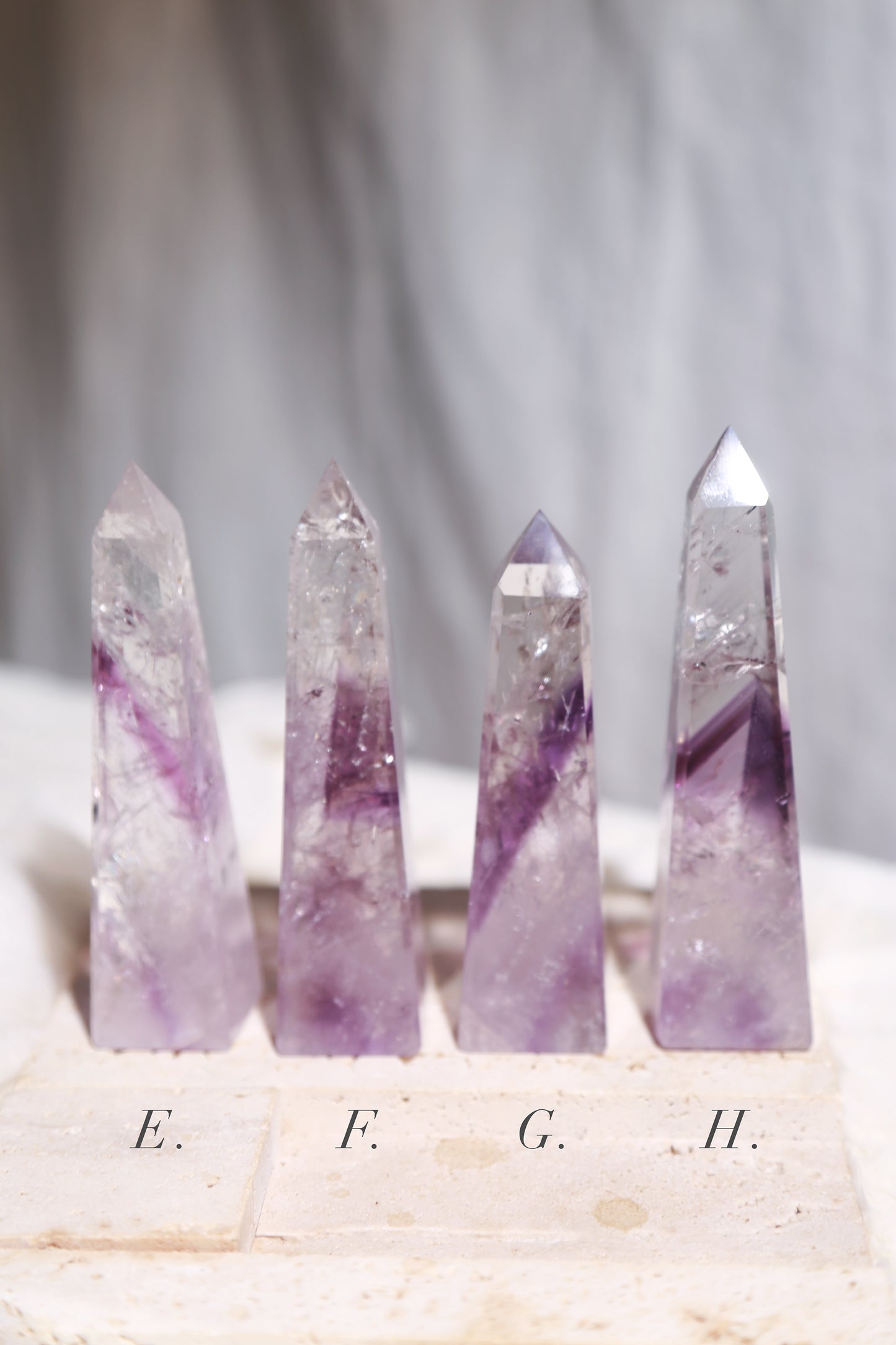 Glassy Phantom Amethyst Obelisk