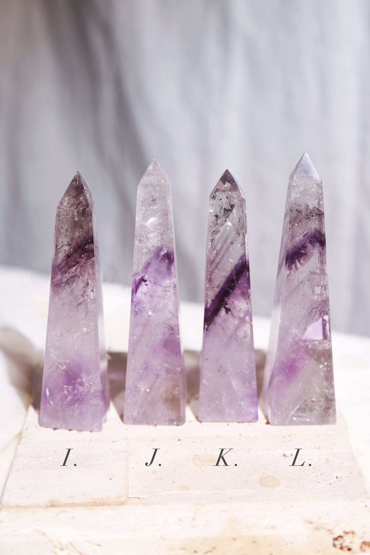 Glassy Phantom Amethyst Obelisk
