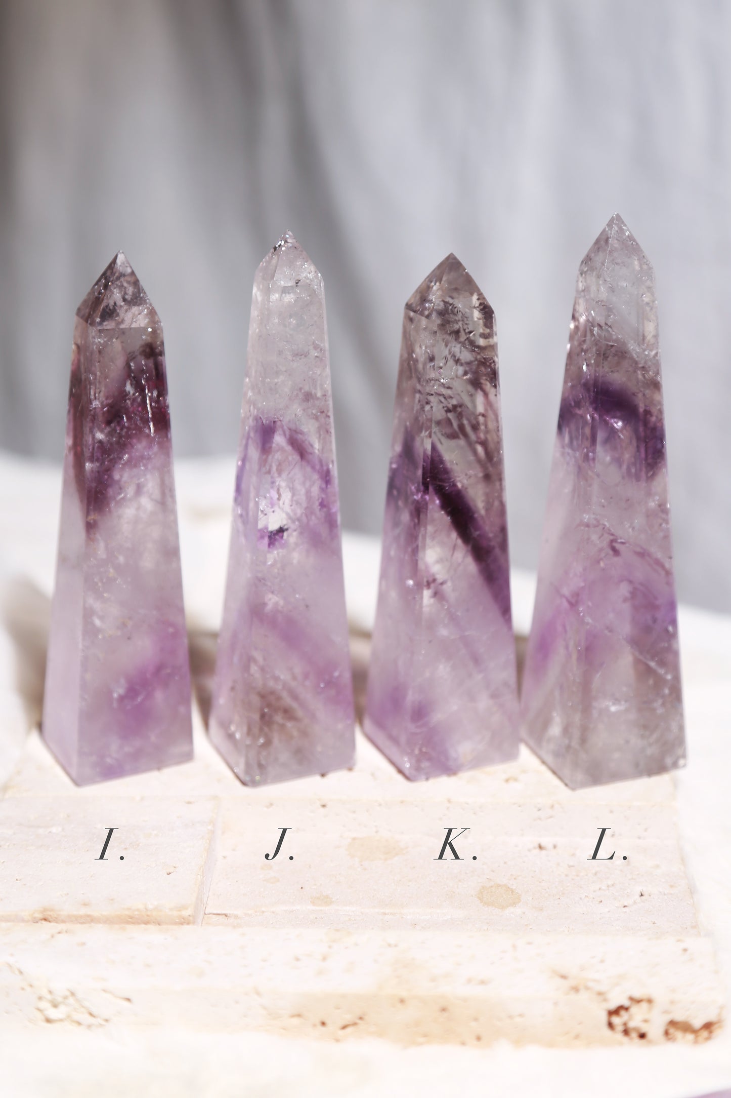 Glassy Phantom Amethyst Obelisk