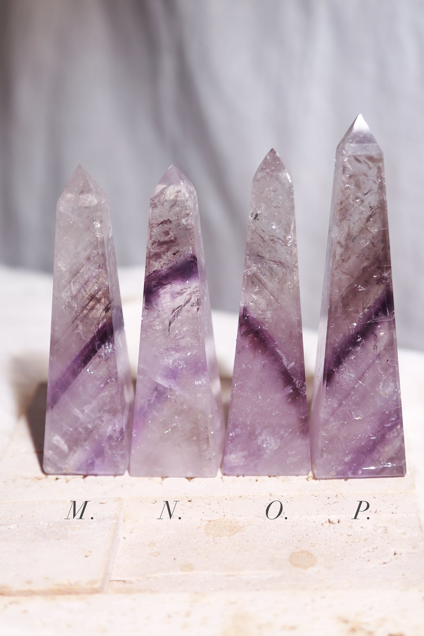 Glassy Phantom Amethyst Obelisk